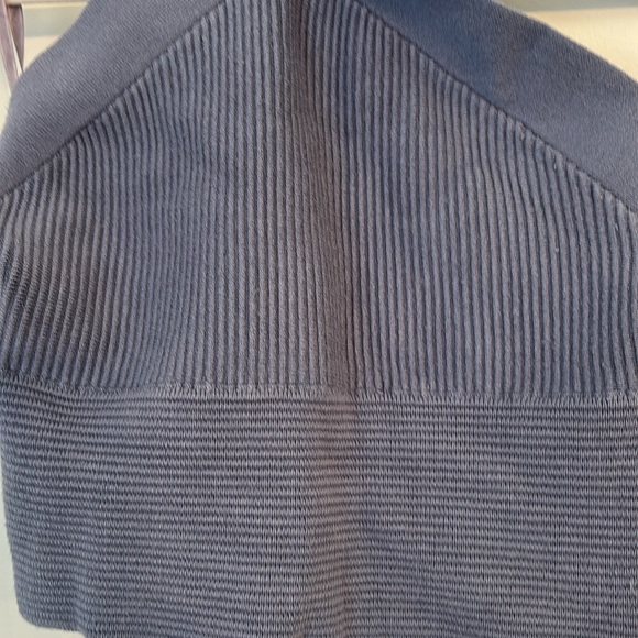 Abercrombie Blue Ribbed Sweater Haltet Crop Top Size Small - Picture 4 of 5